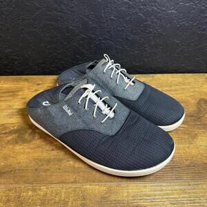 Olukai Nohea Moku Shoes Mens Size 10 Blue Mesh Slip On Casual Mule Sneakers